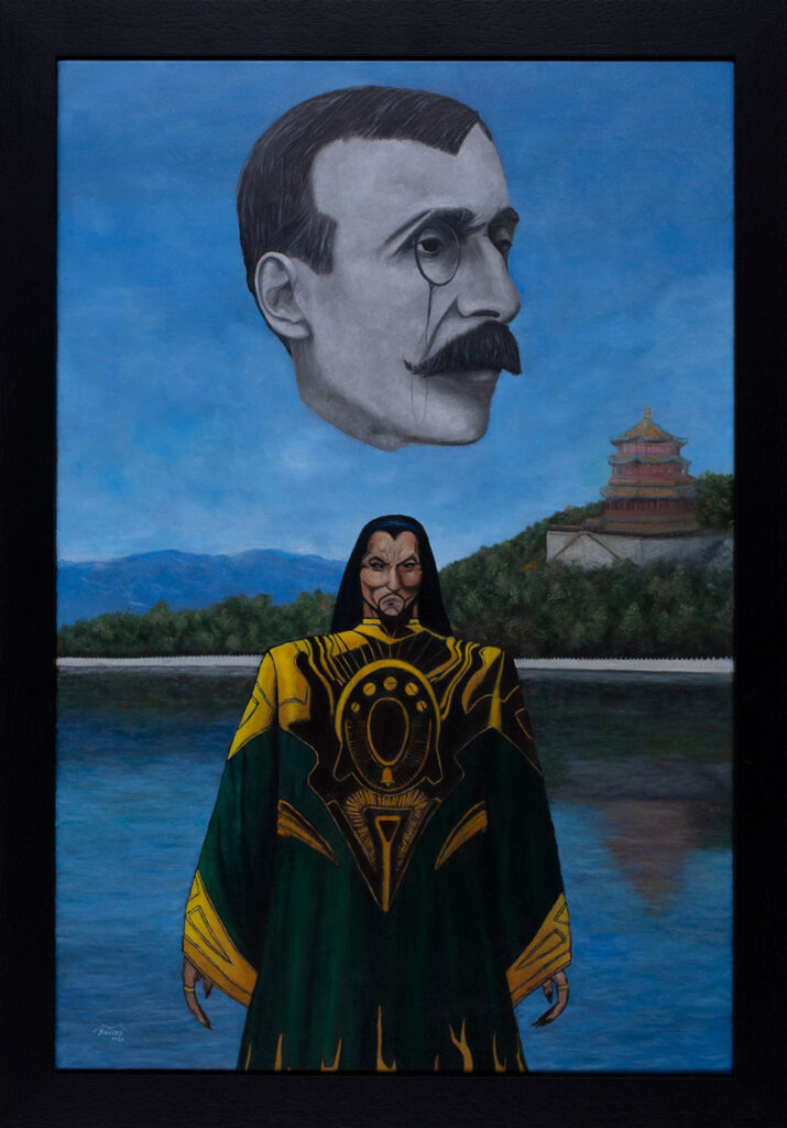 Pop art Painting about Eça de Queirós, o mandarim book