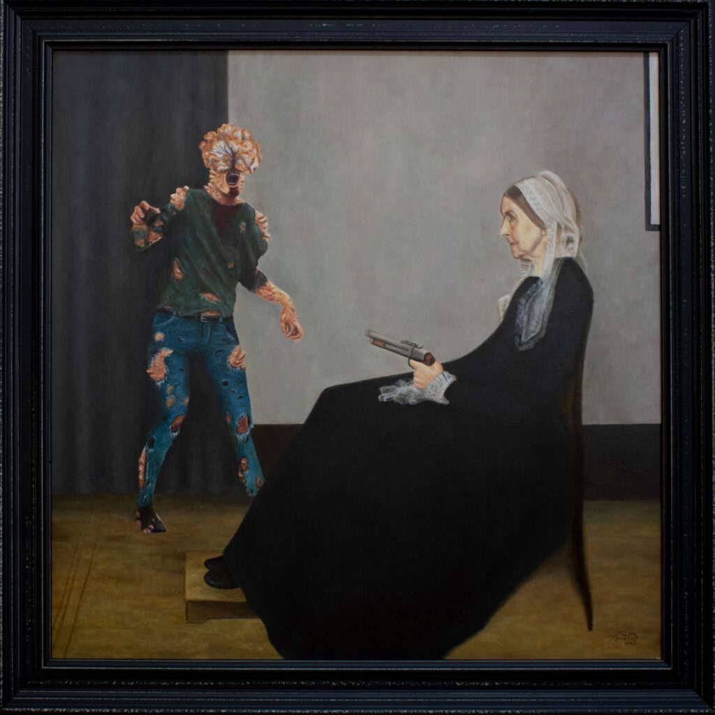 Arreglo en gris y negro n.º 1, más conocido como Retrato de la madre del artista de James Whistler con un Clicker de The last of us