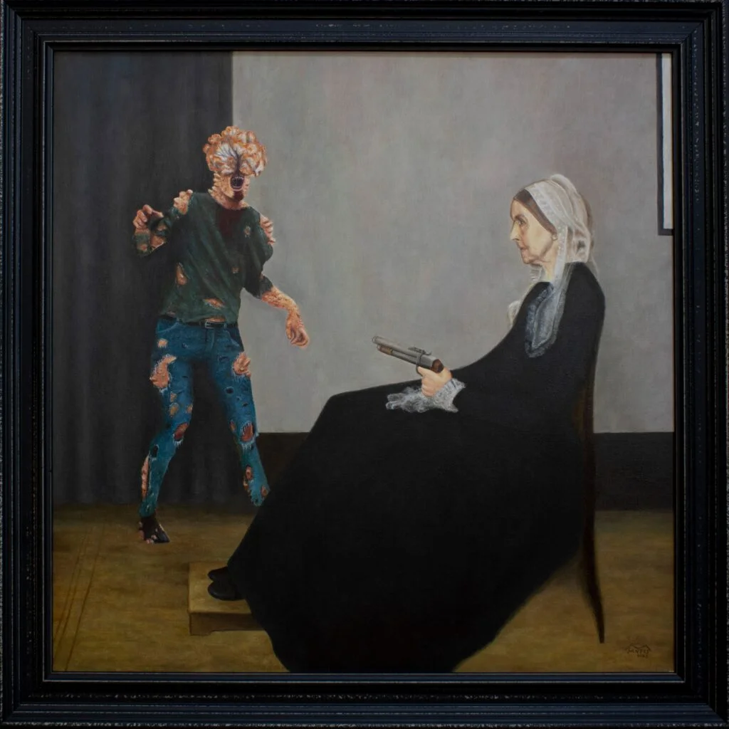 Arreglo en gris y negro n.º 1, más conocido como Retrato de la madre del artista de James Whistler con un Clicker de The last of us