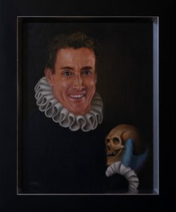 Painting based on Portrait of a Physician by Fede Galizia with Dr. Cox from Scrubs