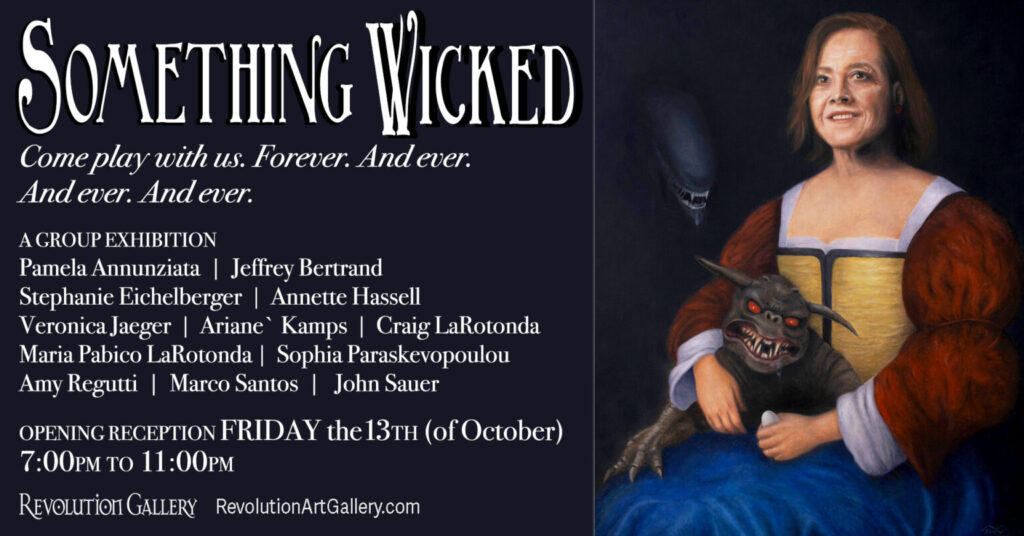 Exhibition poster: Something Wicked at Revolution Gallery, Buffalo, NY