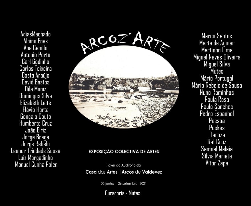 Exhibition poster: Arcoz'arte 2021, Arcos de Valdevez