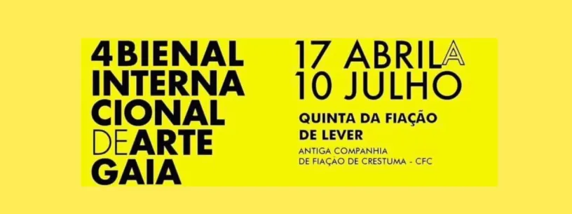 Exhibition poster of 4 Bienal internacional de arte de gaia, Portugal