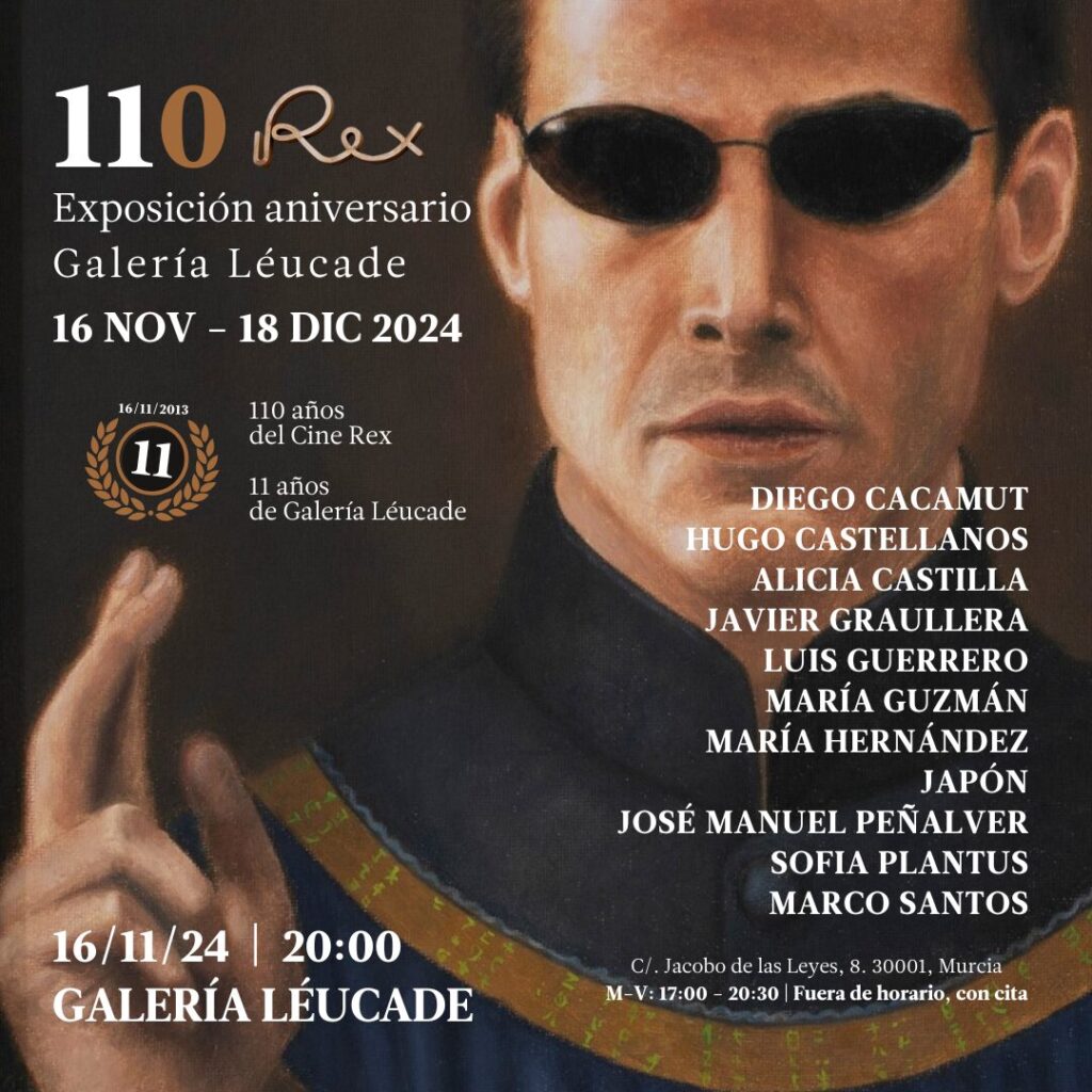Exhibition poster of Galeria Léucade 110 Rex