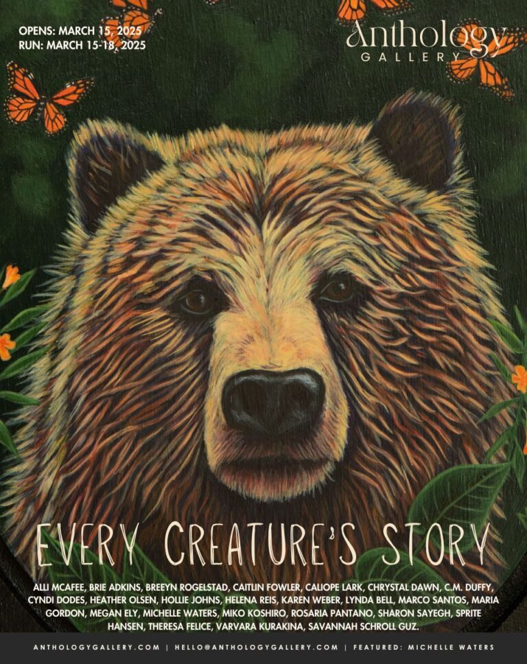 Cartel de exposición en Anthology Gallery