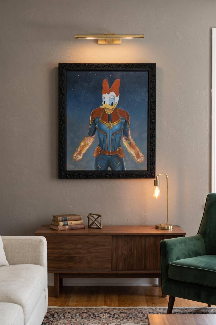 Captain Daisy displayed in a contemporary living room visualization