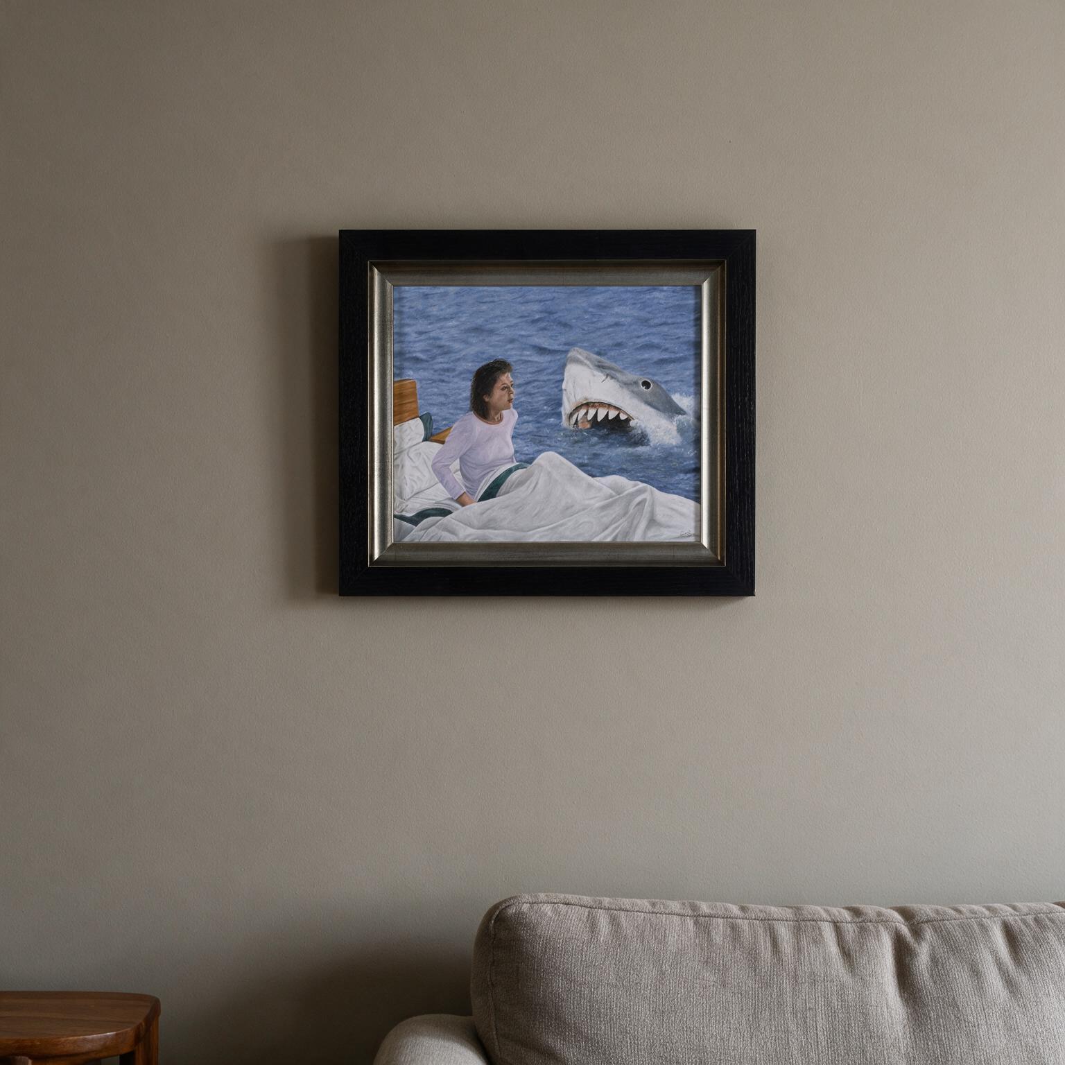 Get out of the water displayed in a contemporary living room visualization