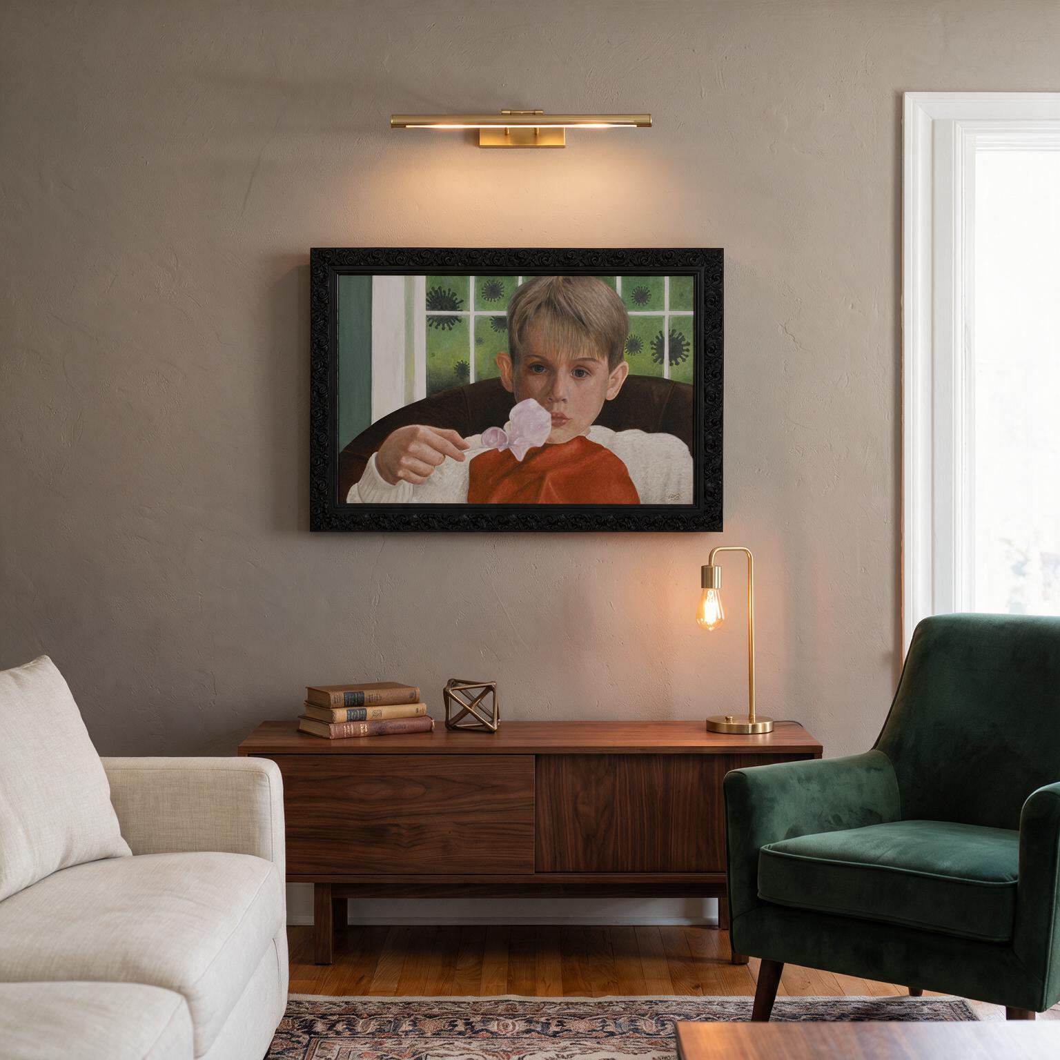 Home isolation displayed in a contemporary living room visualization
