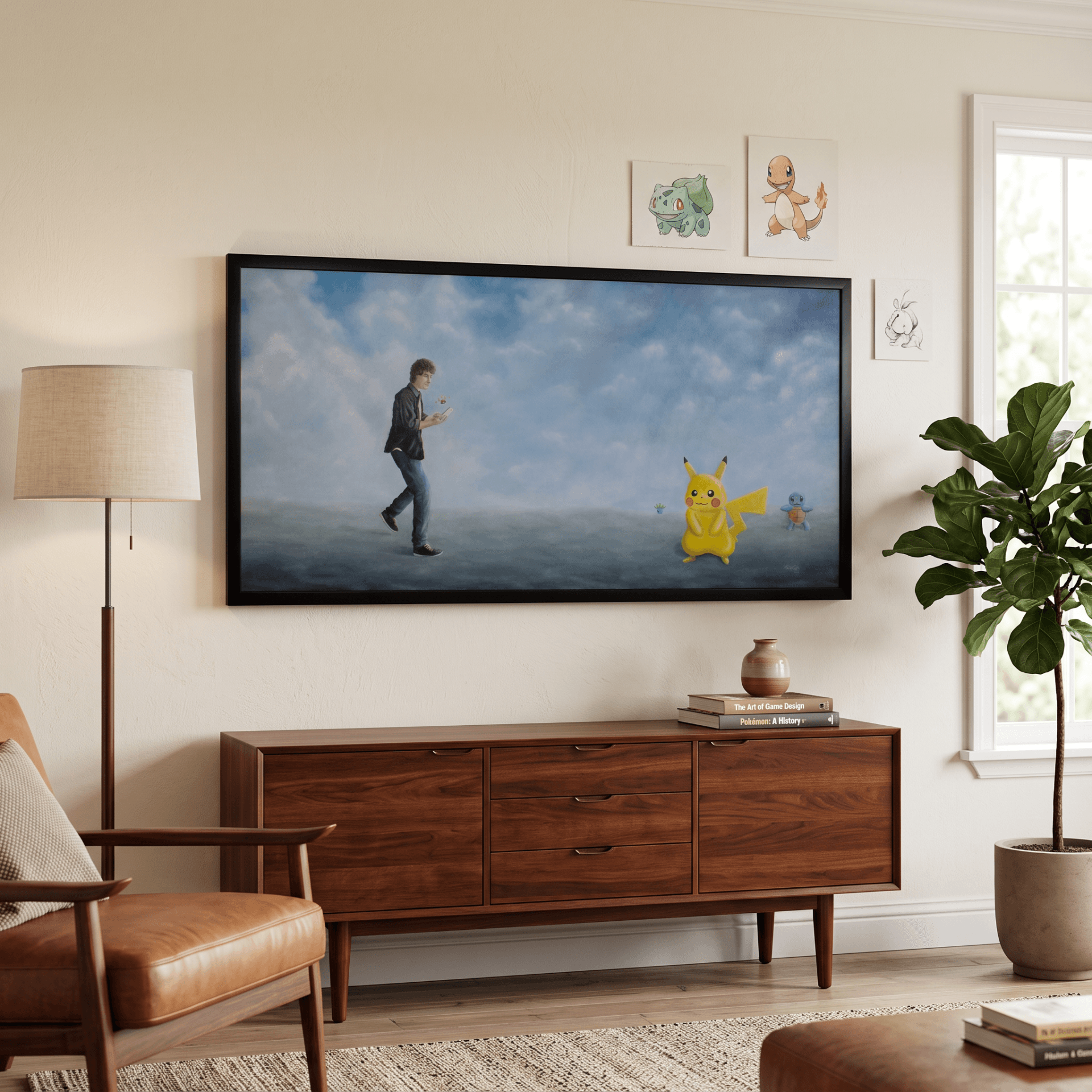 Pokemonmania displayed in a contemporary living room visualization