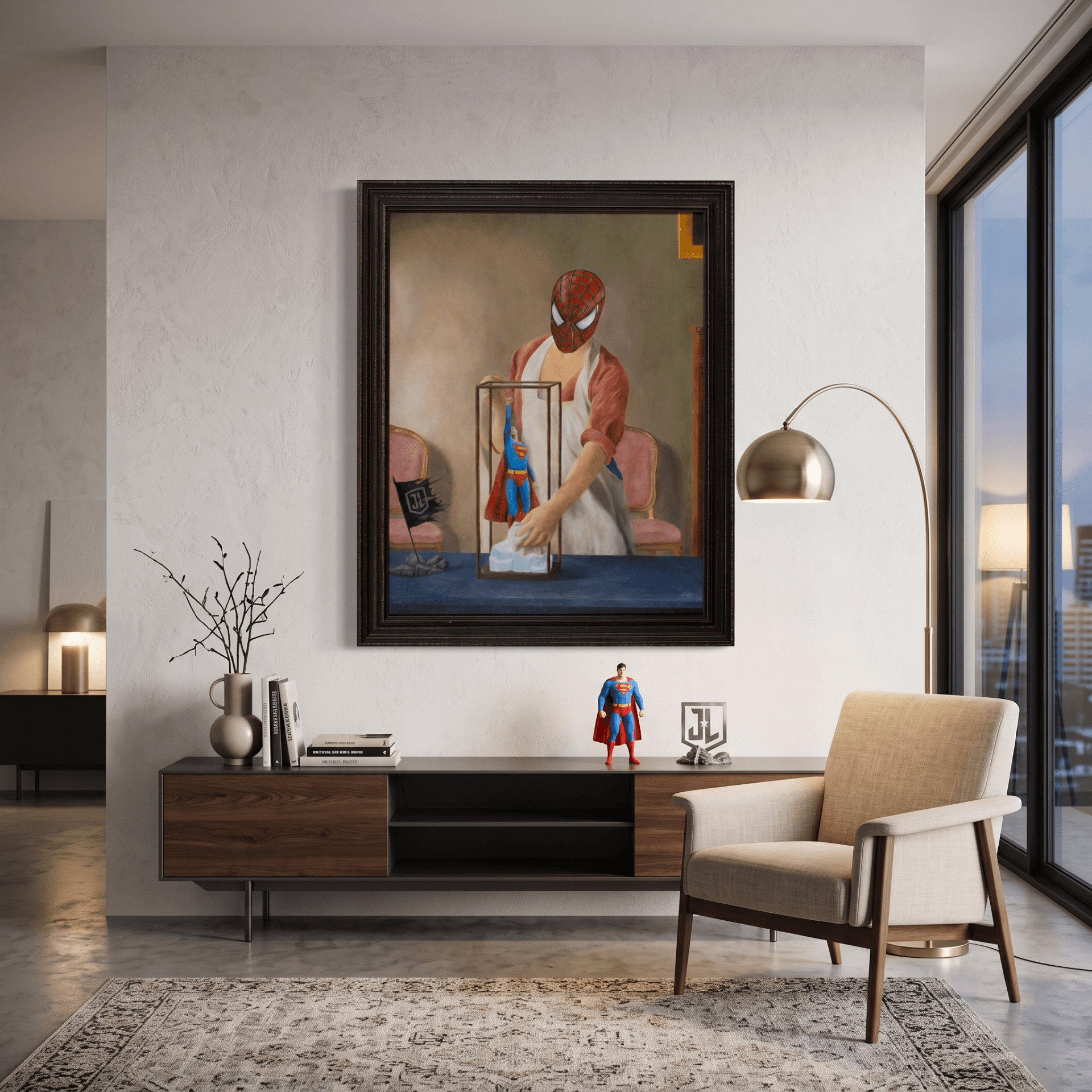 The Figure displayed in a contemporary living room visualization