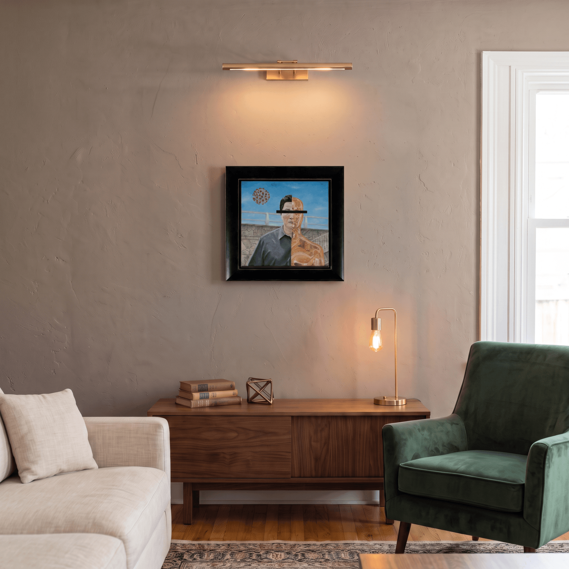 The Uninvited displayed in a contemporary living room visualization